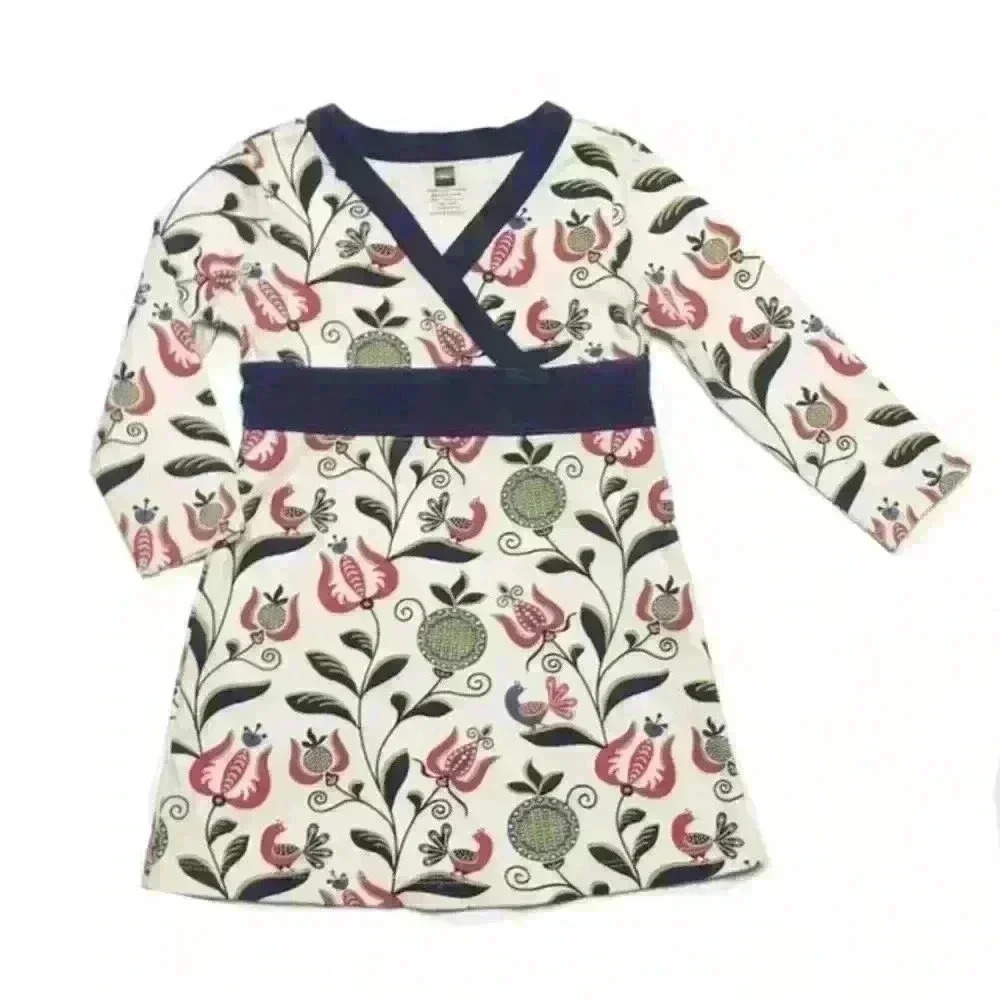 Tea Collection Bird Flower Kimono Dress size 2